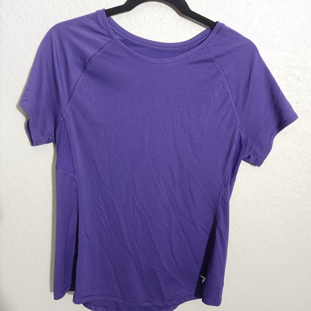 Old Navy Active Shirt Womens Medium Purple Athletic Short Sleeve Lightweight Top